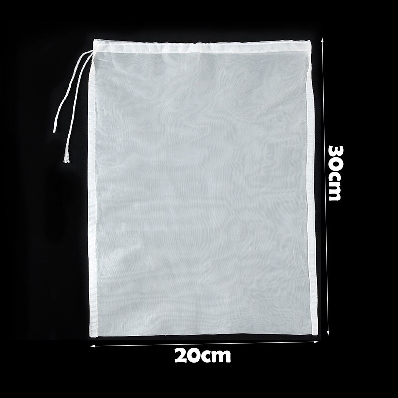 Soy Milk Wine Filter Bag Nut Milk Bag Tea Coffee Oil Yogurt Filter Net Mesh Kitchen Food Reusable Nylon Filter Bags Strainer: 20x30cm / 100Mesh 150Micron