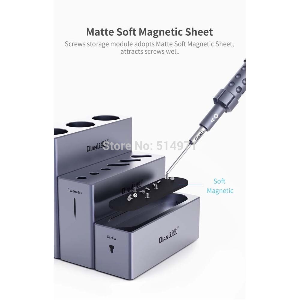 QianLi iCube Aluminum Alloy Body Magnetic Multi-Functional Module Aluminum Organizers Storage Box