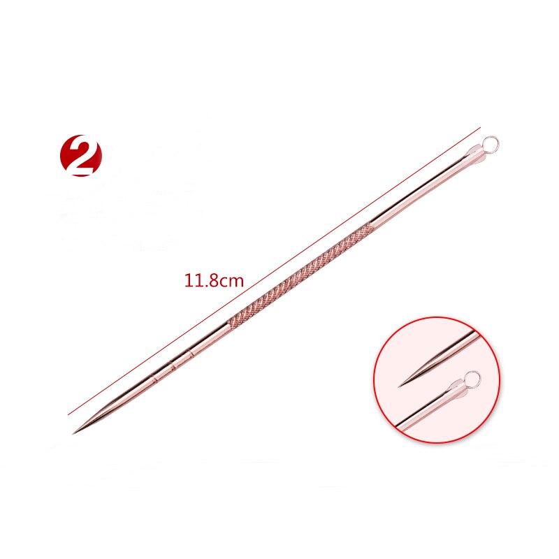 LNRRABC Rotgold Farbe unisex Tragbare Mitesser Entfernen Pickel Nadel Akne Nadel Hautpflege Werkzeuge