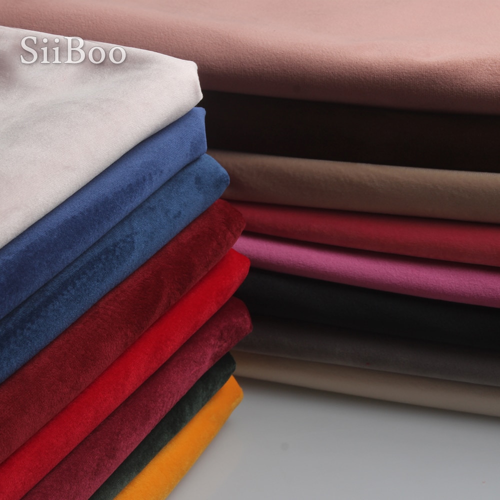 Tela China barata, tejido de terciopelo ponderado para vestido de invierno, abrigo, telas de terciopelo sólido multicolor, tecidos, stoffen tissu SP5606
