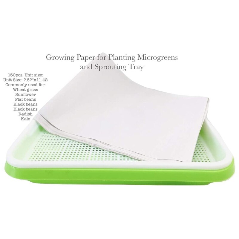 200 Sheets of Nursery Paper Sprout Vegetable Planting Paper 18 X 26.6cm, Suitable for Plant Germination Tray
