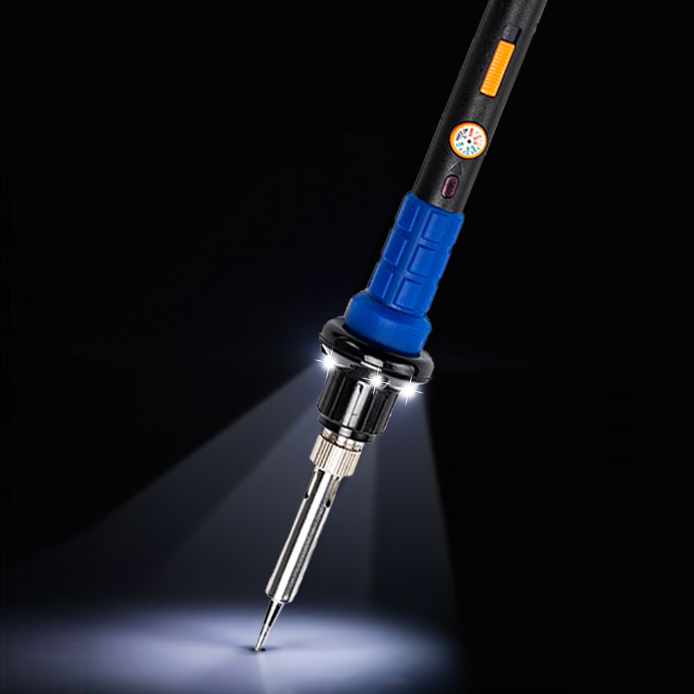 DELIXI Arrivals Electric Soldering Iron 60W Adjustable Temperature Led Light Household Welding Rework Station Repair Tool