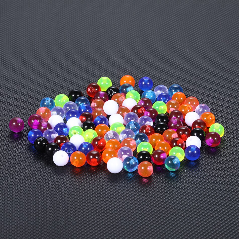 100 Stks/set Acryl Schroef Vervanging Piercing Ball Lot Labret Wenkbrauw Piercing Ball Piercing Sieraden Accessoires