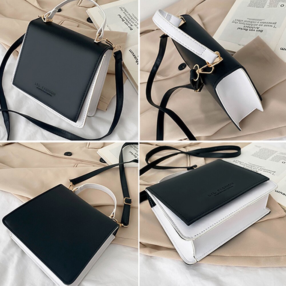 Mulheres simples crossbody sacos 2020 hit color totes alça superior do plutônio simples quadrado bolsa de ombro senhoras meninas saco de compras diário