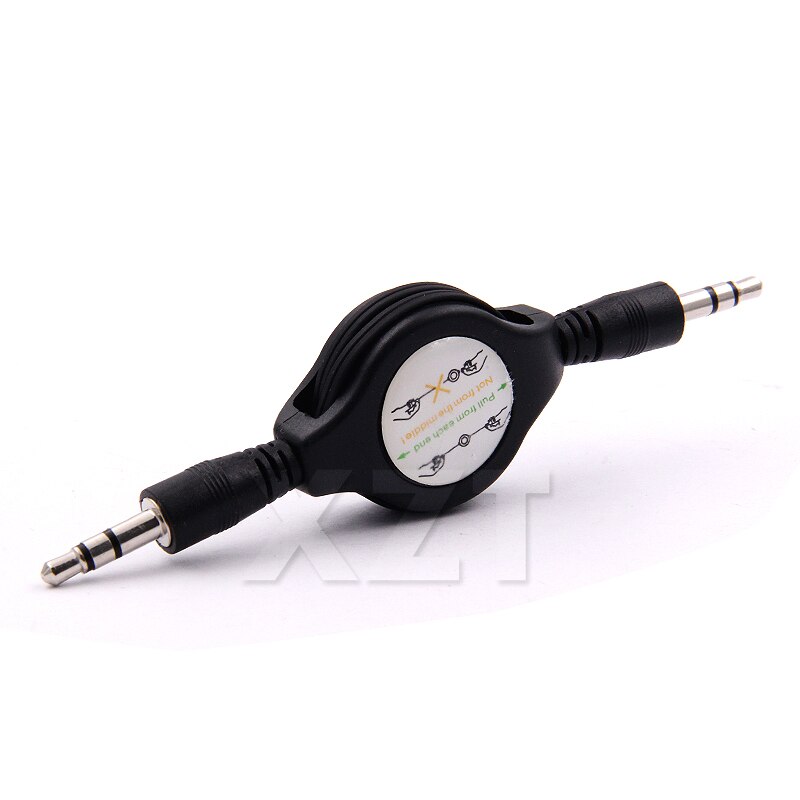 80cm 3,5mm Versenkbare Kopfhörer Jack Aux Audio Kabel Männlichen für Auto Iphone Samsung Telefon GPS MP3 MP4 Musik stereo Lautsprecher