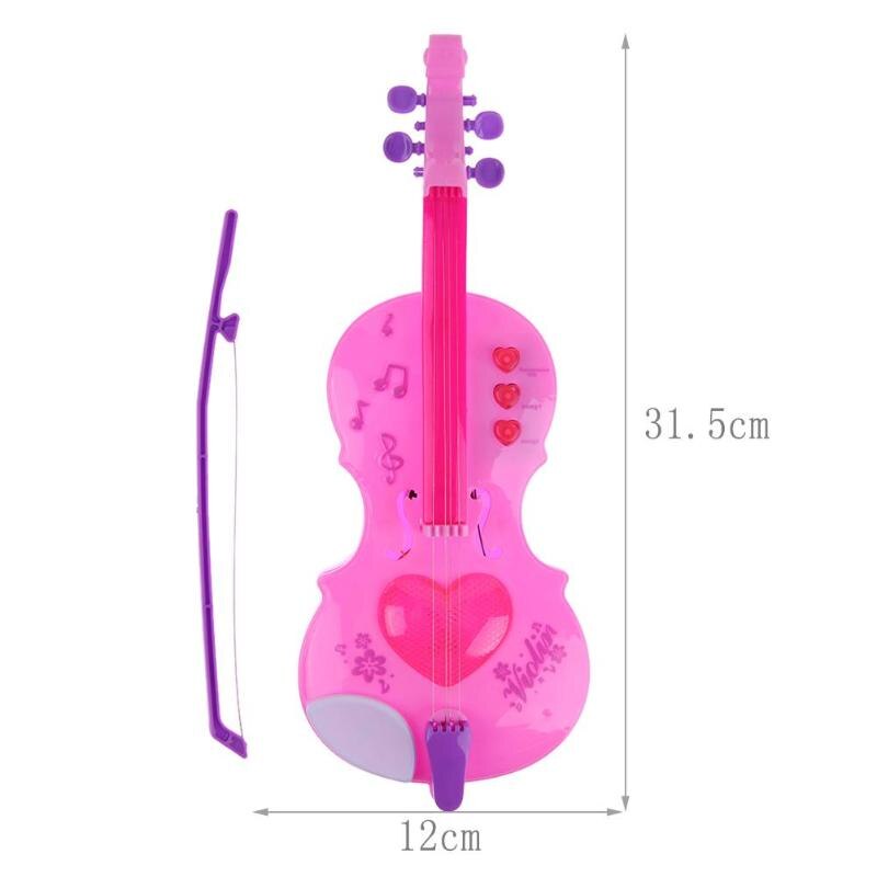 Muziekinstrument Viool Speelgoed 4 Snaren Muziek Elektrische Viool Kids Muzikale Interesse Training Instrumenten Educatief Speelgoed Roze