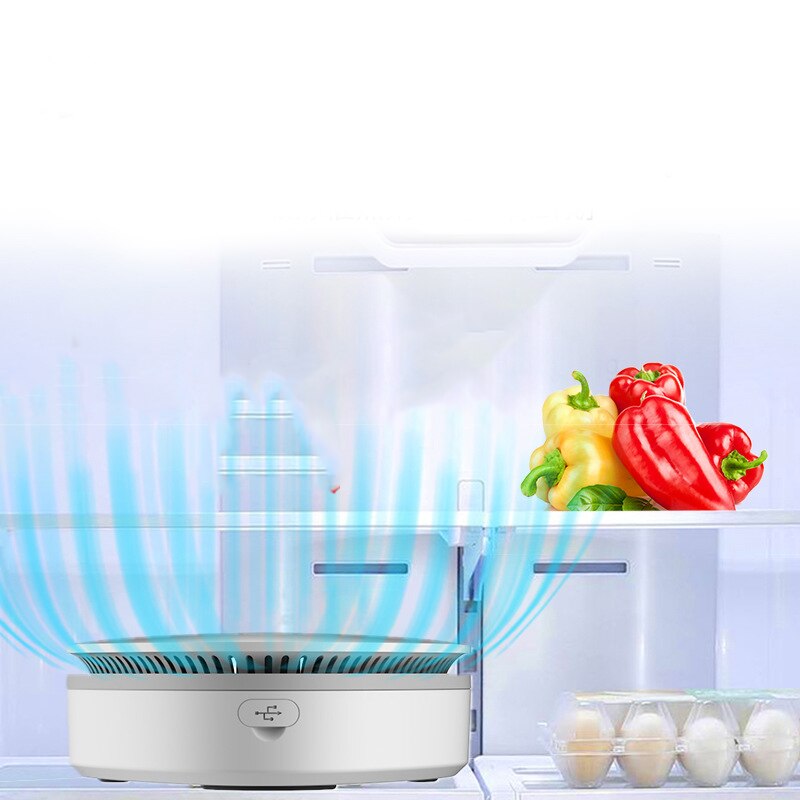 Mini generador de ozono desodorante purificador de aire USB recargable nevera Purificador Portátil aire pequeño espacio claro olor