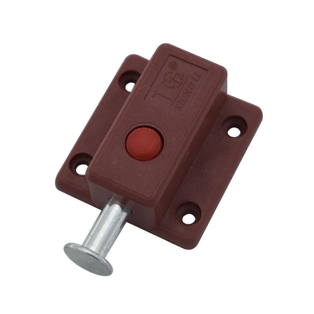 Loquet à ressort en plastique pour portes d'armoires, verrouillage automatique, 37x35mm, 10 pièces