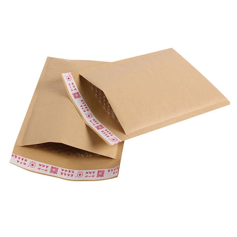 50Pcs/Lot Bubble Envelope Brown Kraft Paper Bubble Bags Shockproof Packaging Bag Mailing Envelopes 9 Sizes