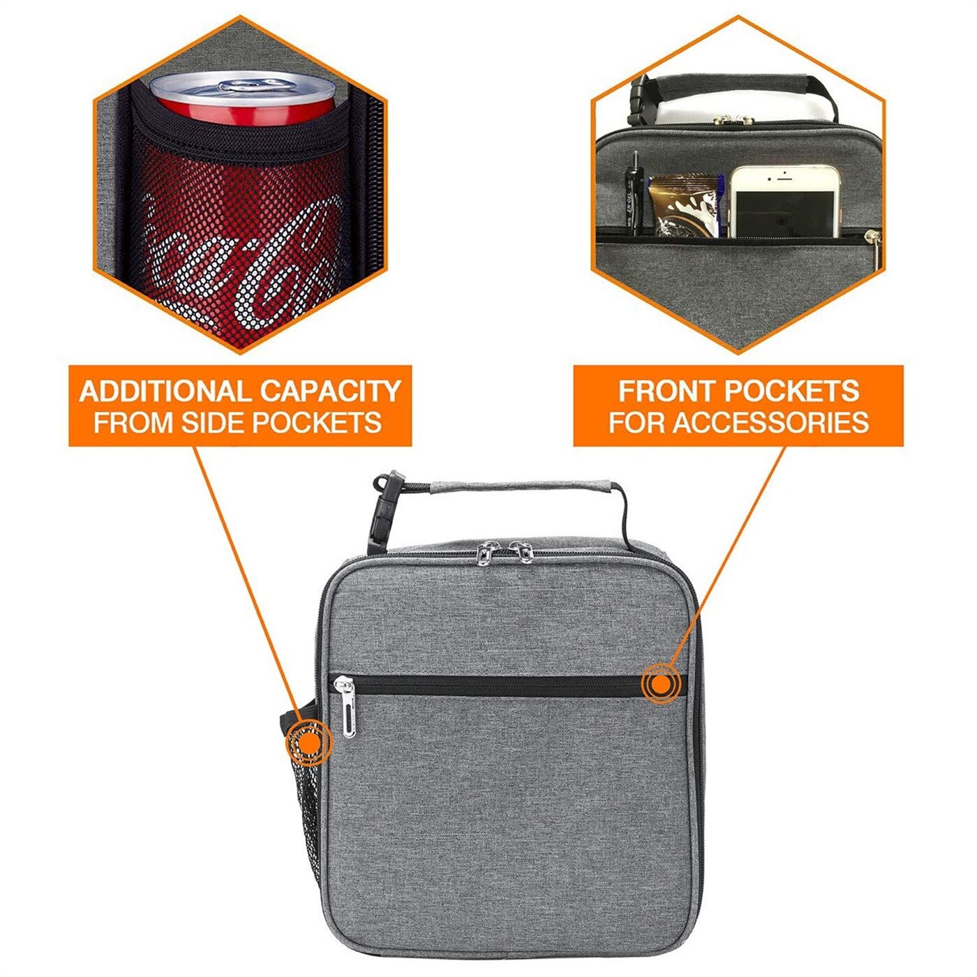 Custom Thick Aluminum Foil Portable Ice Oxford Cloth Diagonal Picnic Ice Pack