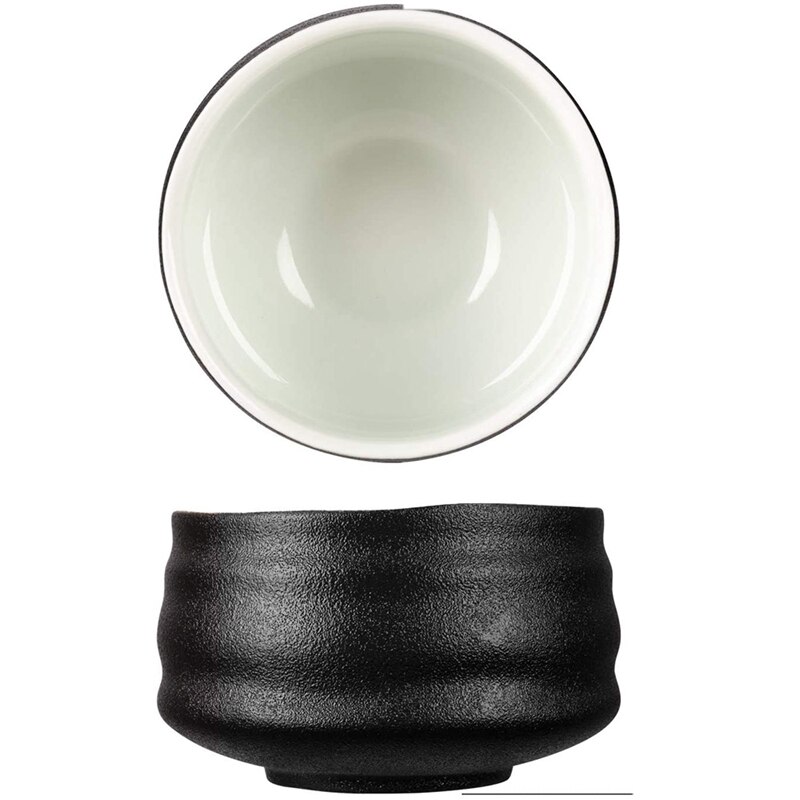 Frusta tradizionale di Matcha di 4 pz/set, frusta di Matcha di bambù con il cucchiaio, ciotola di Matcha di ceramica, insiemi giapponesi di Matcha