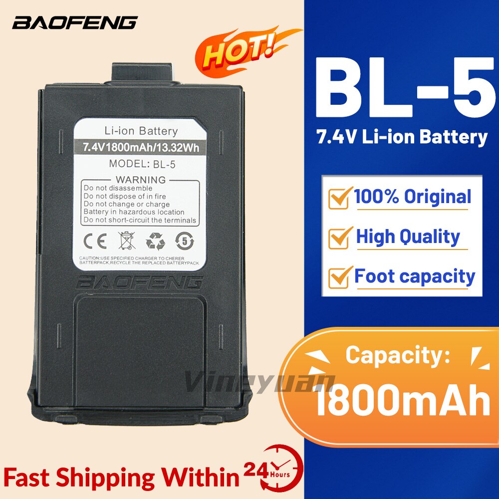 Original Batterie 1800mAh 7,4 V Li-Ion Batterie Für Baofeng GT-3 GT-3TP GT3 GT3TP &Ampere; GT-3 markieren-II markieren-III zwei Weg Radio