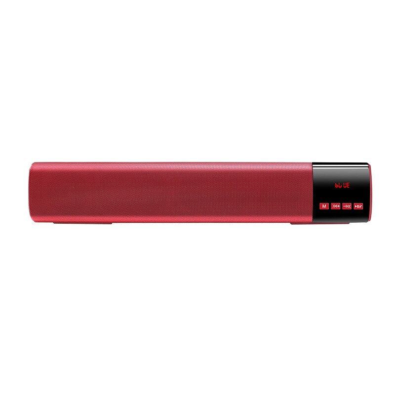 Drahtlose Bluetooth Lautsprecher Hause Große Volumen Computer Lautsprecher Dual Lautsprecher Subwoofer Mini Handy Kleine Sound TF Karte: red