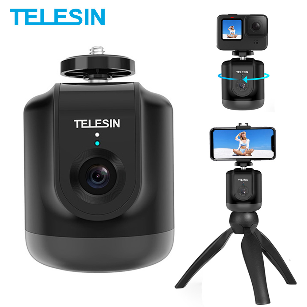 Telesin Smart Schieten Gimbal Selfie 360 ° Auto Object Tracking Voor Gopro Insta360 Osmo Action Smartphone Camera Vlog Live