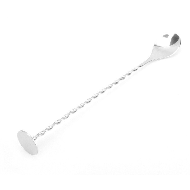 1pc Stainless Steel Bar Spoon Cocktail Drink Bartending Mixed Tall Drink Stir Bar Puddler Stirring Ladle Stirrer Bar Tools