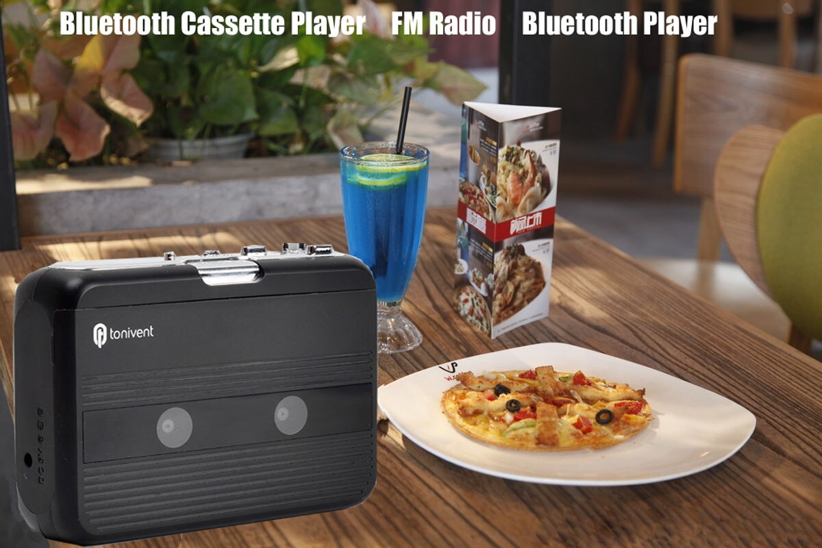 Bluetooth Kassette Spieler Tragbare allein Kassette Spieler FM Radio Mit Auto-umkehren-funktion Bluetooth-Spieler