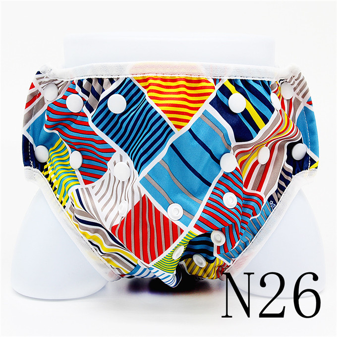 Goodbum Swim Diaper For Baby Waterproof Spa Swimming Nappies Washable Size Adjustable Cute Cloth Diaper Pant: N26