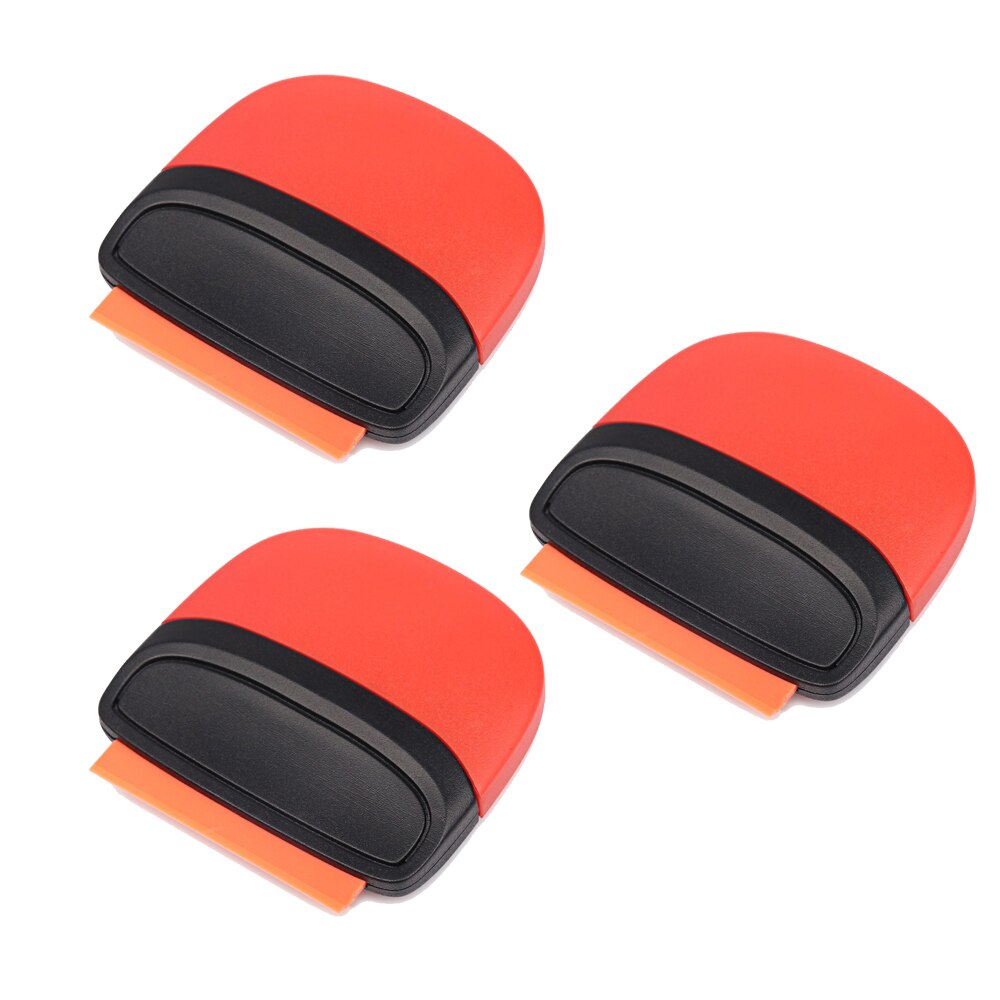 EHDIS 3/5PCS Vinyl Wrapping Film Razor Scraper Plastic Blade Window Tint Decal Car Squeegee Carbon Fiber Sticker Cleaning Tools: 3pcs