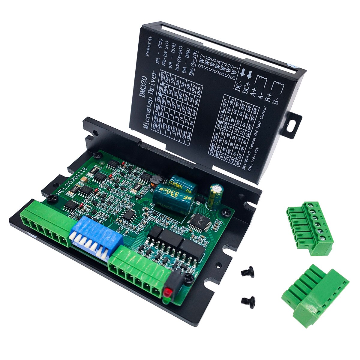 Stepper motor driver cintroller DM320 2H320 microstep motor brushless DC motor shell for 28 35 42 stepper motor Nema17