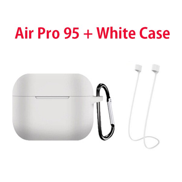 Air Pro 90 80 95 60 Air3 Air4 Air60 TWS Earbuds Wireless Bluetooth 5.2 Earphone Light Sensor Wireless Charging Super Bass Pop-up: Pro95 White kits
