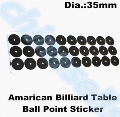 12mm 96 stuks punt snooker biljart witte bal locator sticker cue bal locators stickers Tafel Bal Point Sticker