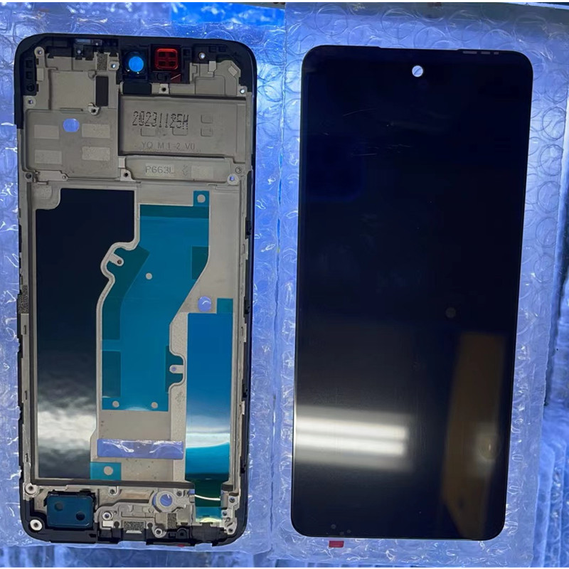 6.6'' Original For Infinix Spark Go LCD Display Screen Touch Panel Digitizer For Tecno Spark Go 1 KL4 Frame