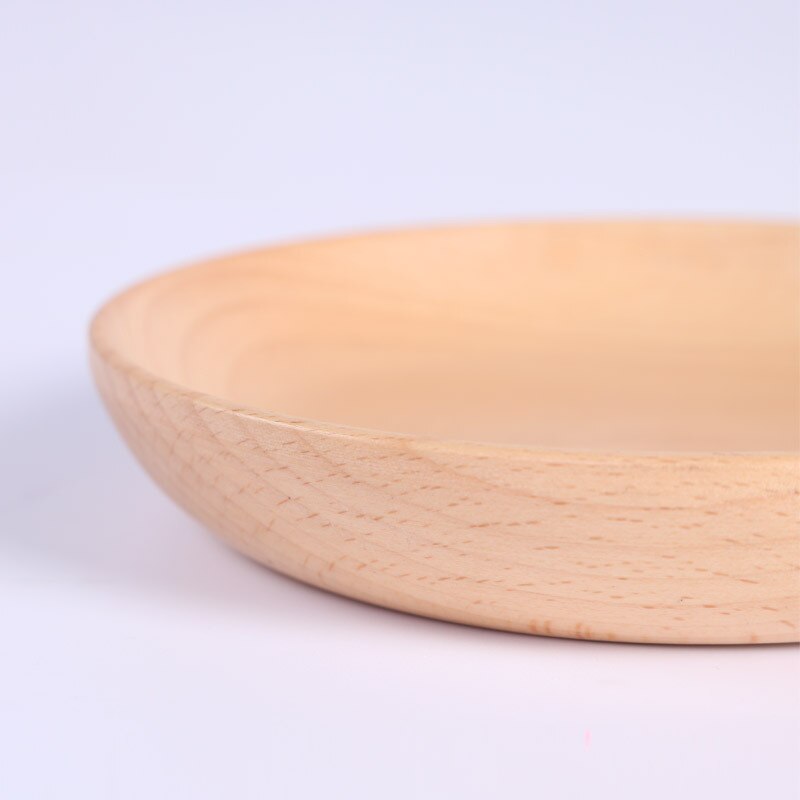 1 bandeja redonda de madera para cuencos de comida soporte de placas para servir aperitivos bandejas para ensaladas