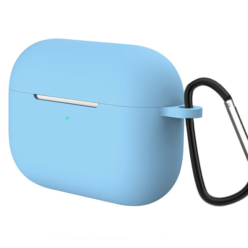 10 stk/parti silikone etui til airpods pro taske til apple airpods pro cover cover øretelefon cover til air pods pro 3: Himmelblå