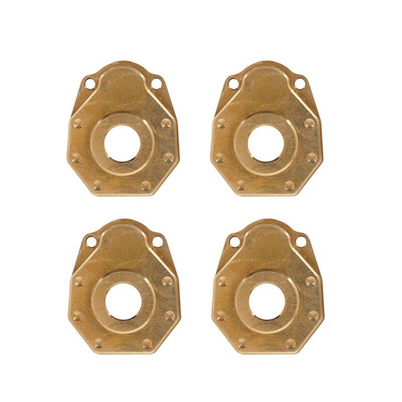 4 Stuks Zware Messing Fusee Portal Cover Contragewicht Voor 1/10 Rc Crawler Traxxas TRX4 TRX-4: Default Title