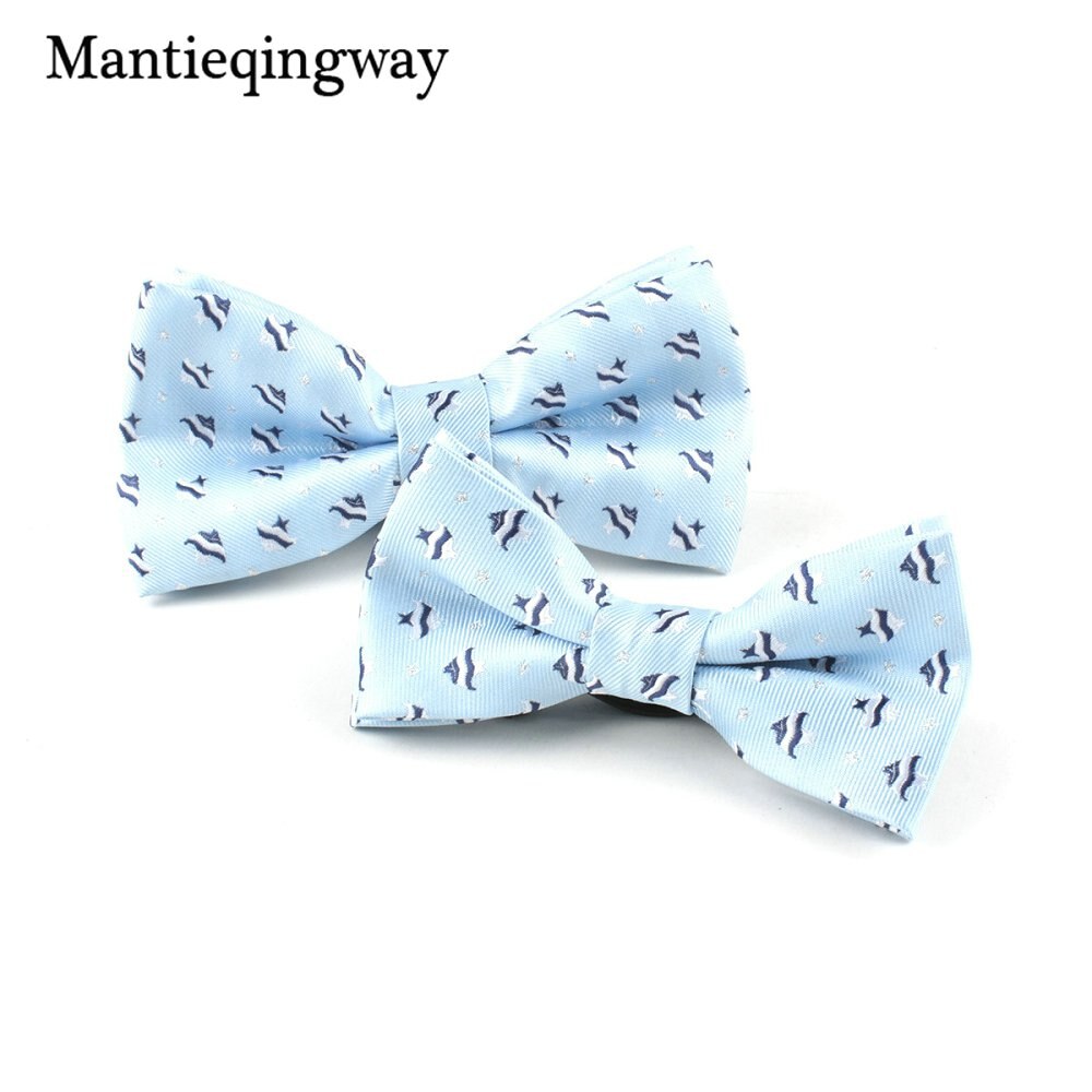 Poliéster adultos niños arco juegos de lazos para hombres animales patrón pajarita para niños camisas de boda Bowknot Cravats