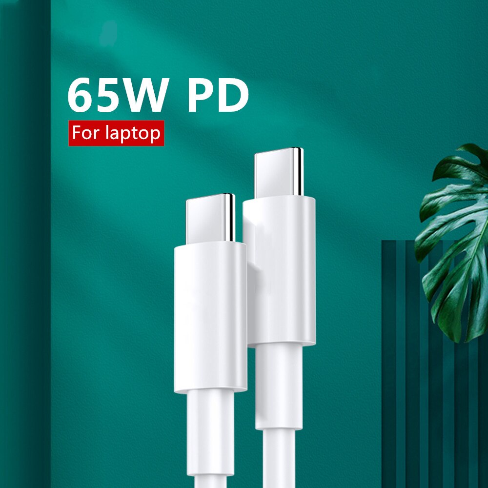 65W Snelle Oplaadkabel Usb Type C Naar Type C Pd QC3.0 Voor Xiaomi Huawei Samsung Oneplus Max 5A mobiele Telefoon Chargeing Cord USB-C