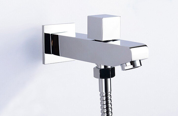 Chromowany lub matowy czarny stałe bas gniazdka ściennego robić montażu na ścianie prysznic wylewka wanna prysznic mikser kran wylewką wypełniacz SA999: C