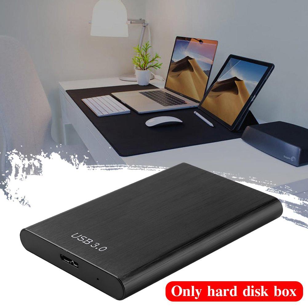 Caja de disco duro externo portátil, dispositivo de almacenamiento SATA ultradelgado de alta velocidad para ordenador de escritorio y portátil Hd, USB 3,0, 2TB