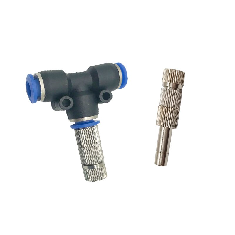 Lågtrycksdimning snabbkopplande munstycke 0.2-0.6mm dimmande spray sprinkler trädgårdskylningsspruta med filter 10 st