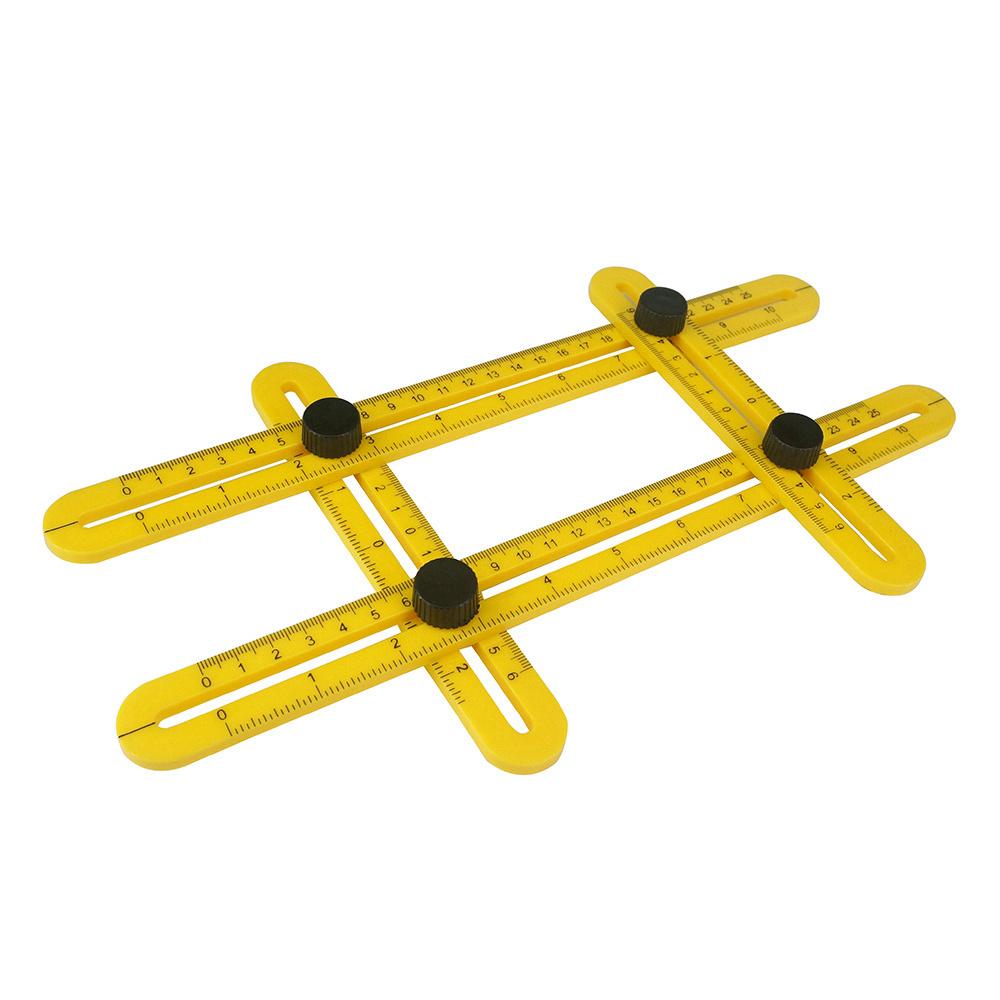 A2 Multi Template Tool Angle Measuring Protractor Ruler Builders Craftsmen Engineers Layout Woodwork Folding Rulers