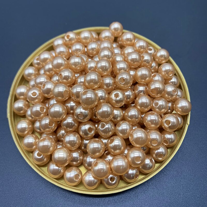 8mm 50pcs Imitation Pearls Round Beads DIY Bracelet Earrings Charms Necklace Beads For Jewelry Making: 14