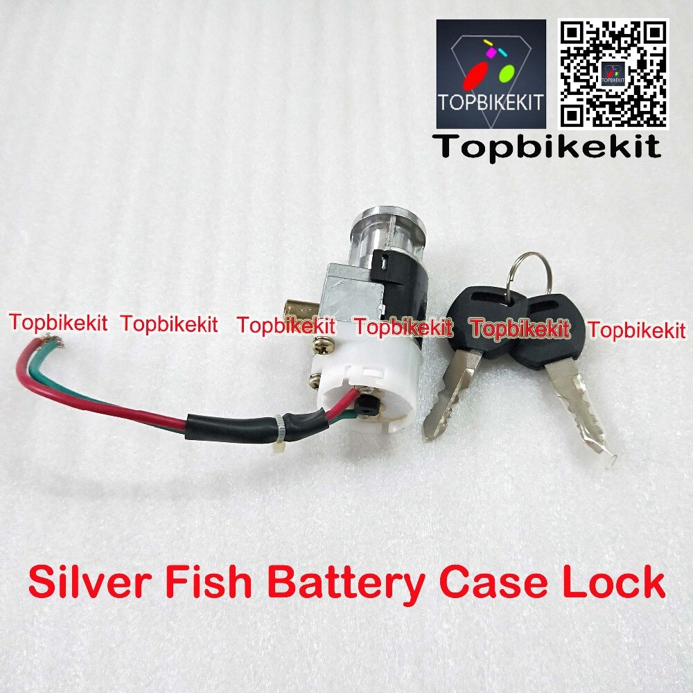 Ebike Battery Parts Silver Fish Battery case Power Lock & Key / Ebike Lock & Key For Silver Fish Battery case