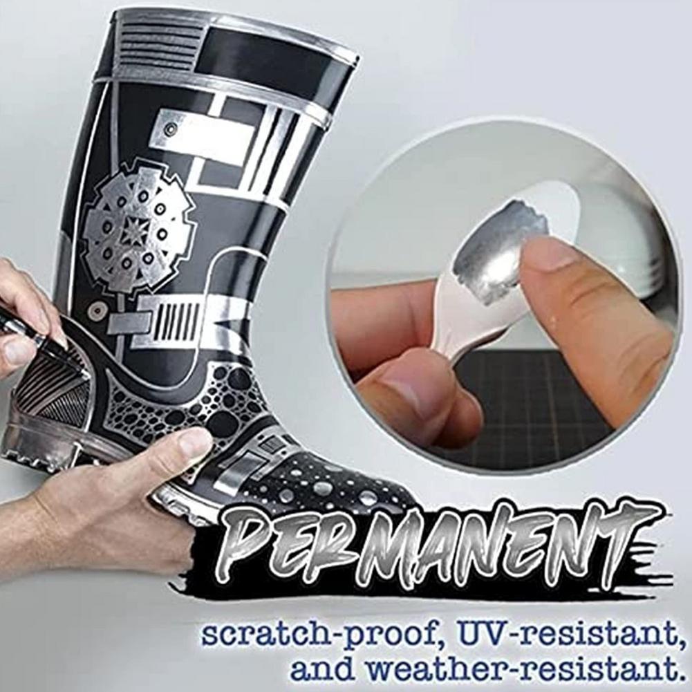 Pennarello argento arte evidenzia penna specchio cromo pennarello liquido brillare per design fai da te 0.7mm, 1.0mm, 3.0mm