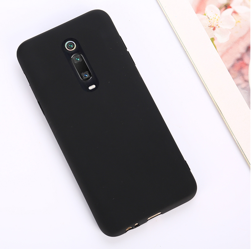 Para Xiaomi Mi 9T Pro versión Global funda de silicona suave para Xiaomi Mi9T MI 9 T Pro Redmi K20 fundas de teléfono Coque a prueba de golpes: Lona / Negro
