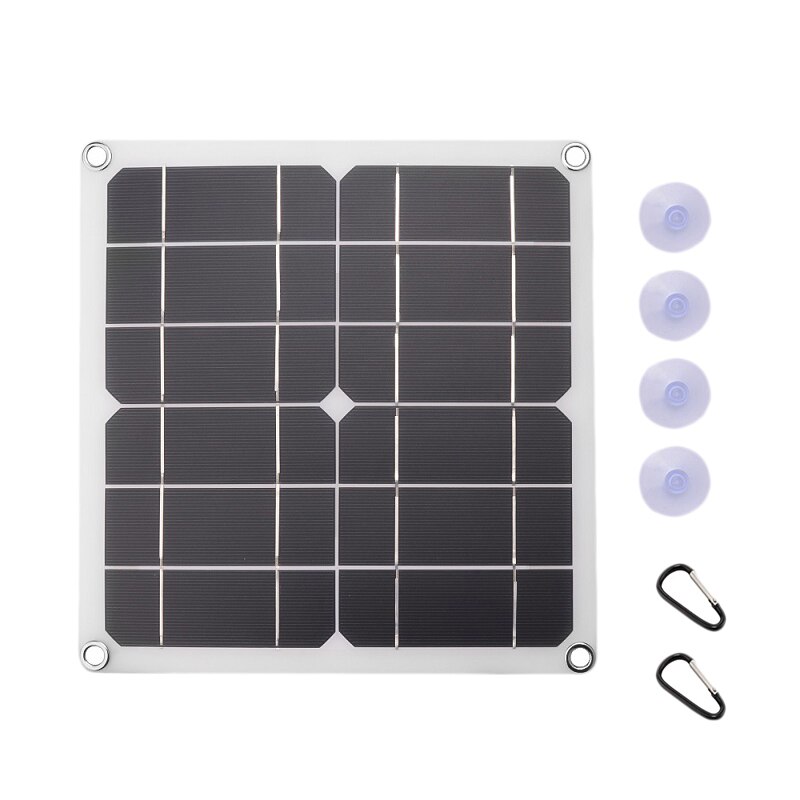 5V 15W Semi-Flexibele Monokristallijne Solar Charger Panel Zonnecellen Voor Usb Opladen Waterdicht