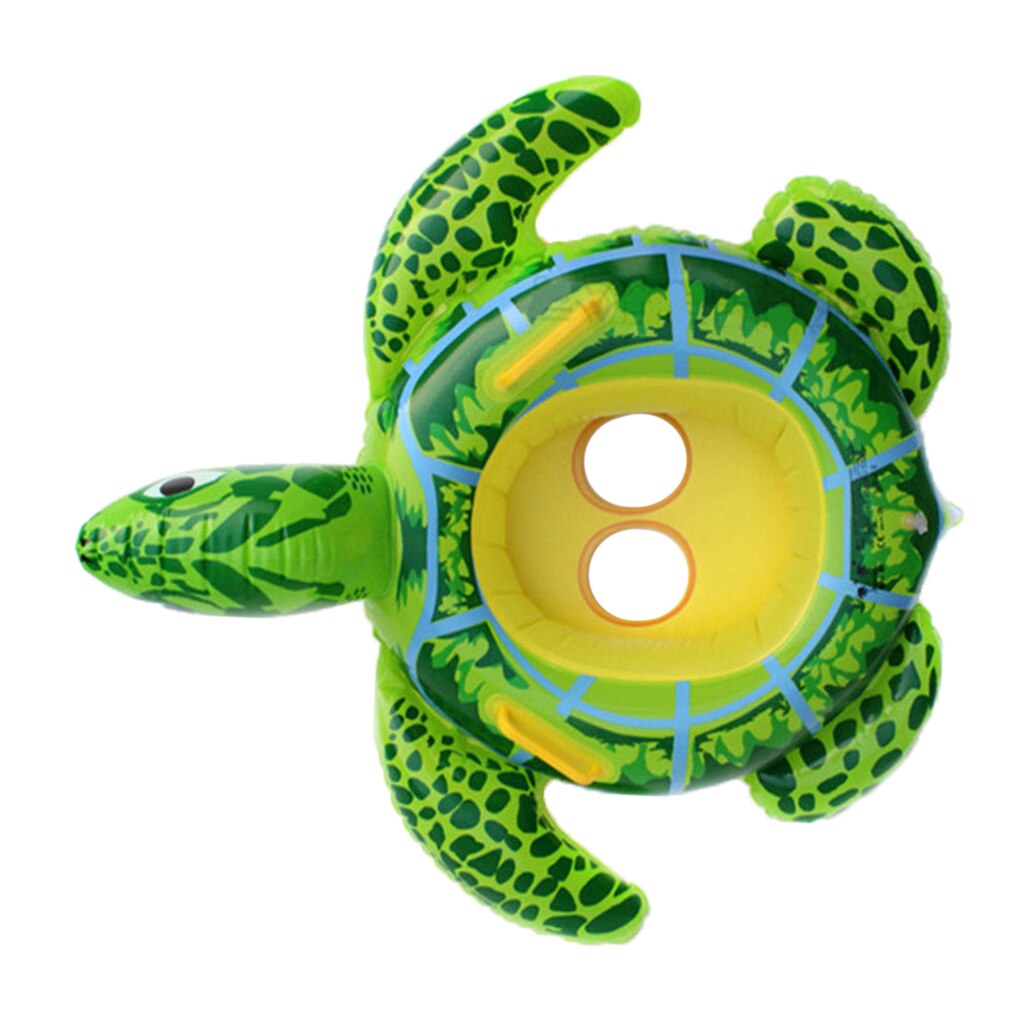 Pvc oppustelig svømning ring pool float kid talje float ring sødt legetøj til baby børn skildpadde cirkel svømning ringe: Havskildpadde
