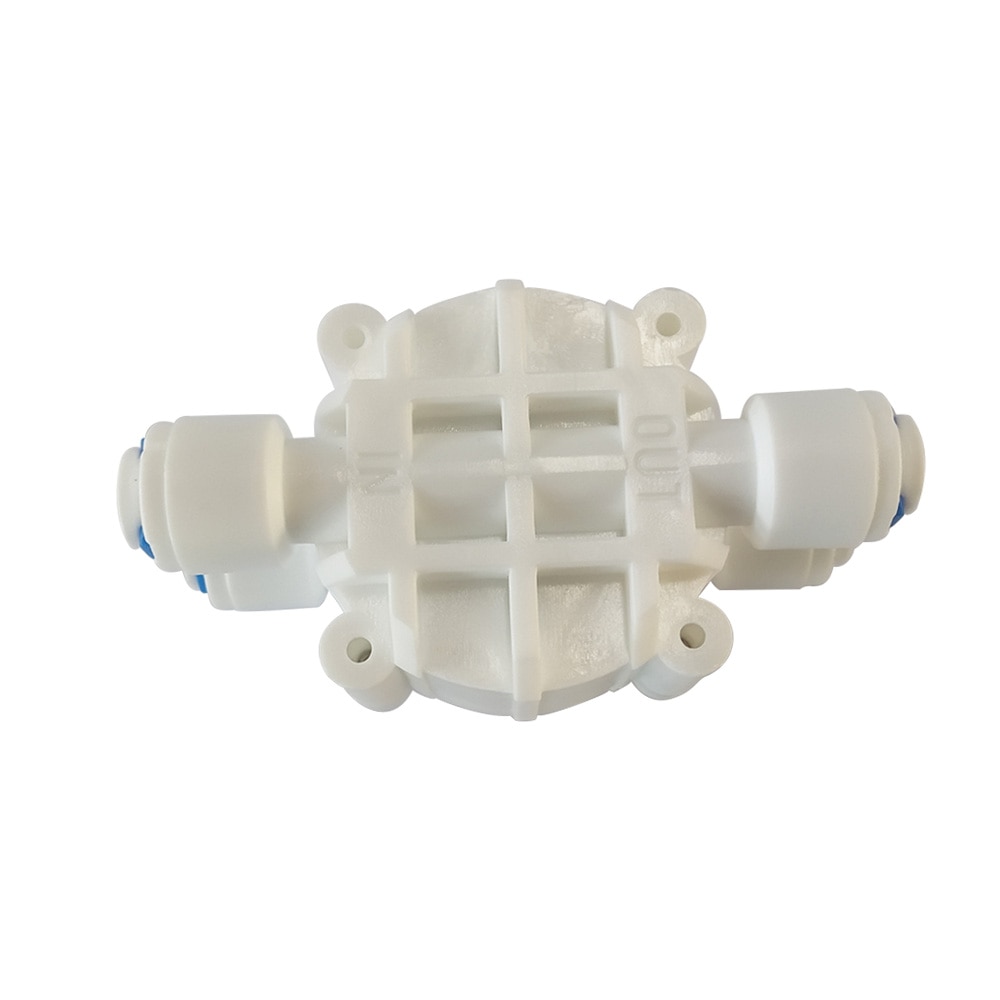 1/4" Automatic Shut-Off Valve with Quick-Connect Fittings for RO Reverse Osmosis 4 Way Valve Pressure Regulator Aquarium