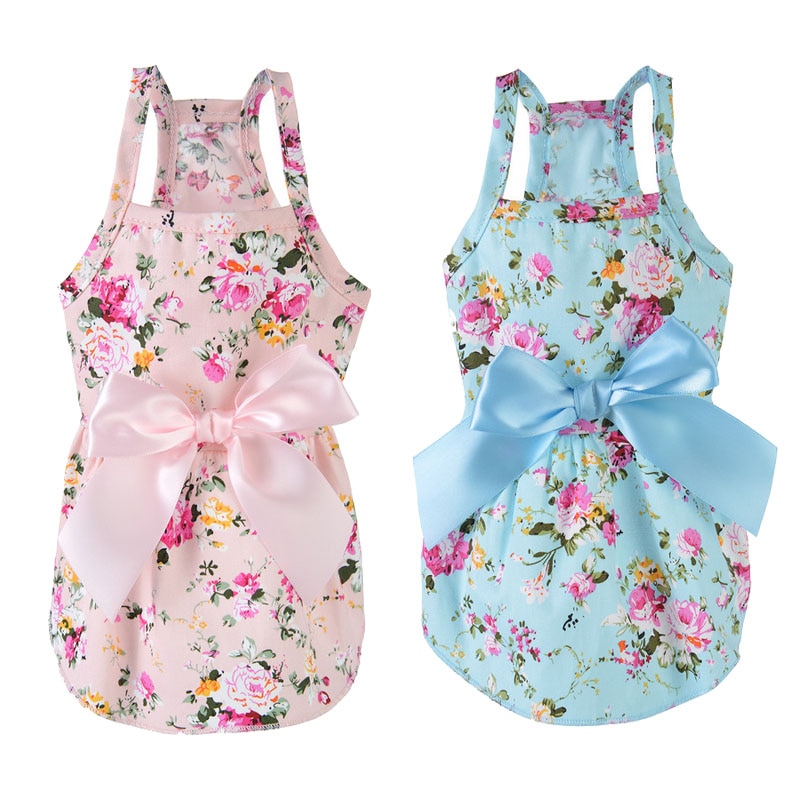 Hawaiian Pet Dog Dress For Dogs Fancy Dresses Princess Dog Clothes Puppy Cat Dresses For Dogs Skirt Chihuahua Yorkshire Dress