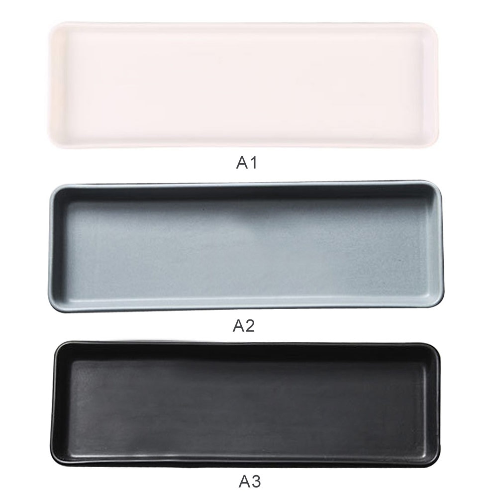Rectangular Serving Platters Porcelain Matte Ceramic Sushi Sashimi Trays Bowl Sub - Plate Japanese Tableware Food Container