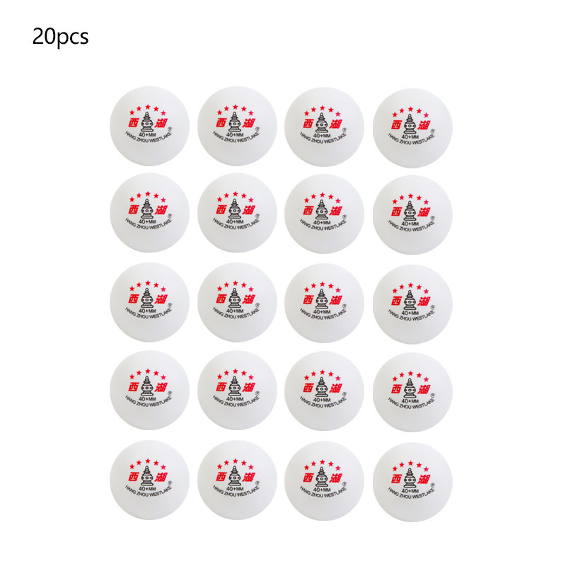 WESTLAKE 5 Star Table Tennis Balls Standard 40+mm ABS Material Ping Pong Balls for Training Amateur Game: DARK GRAY
