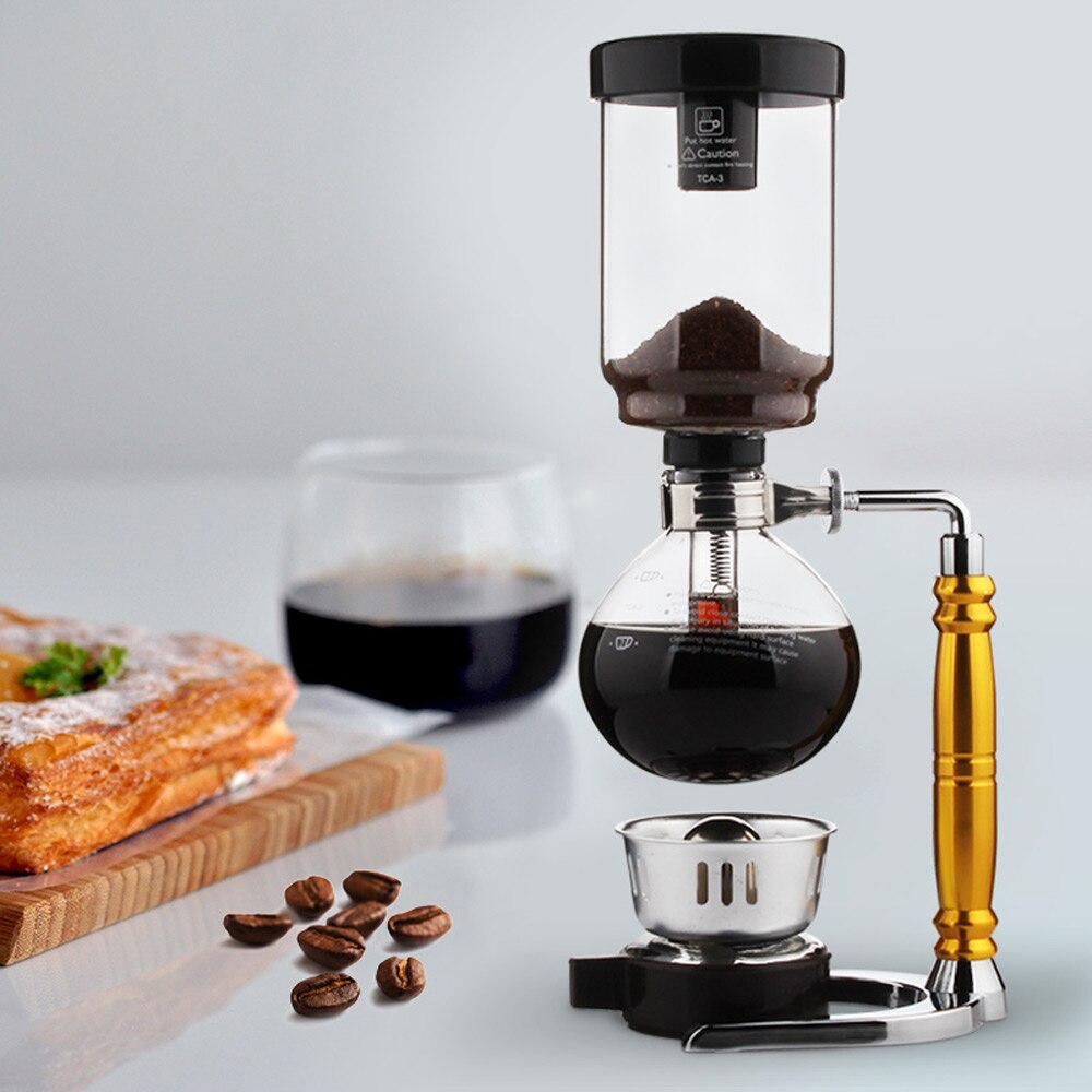Ménage Siphon Pot Cafetière Pot Verre Cafetière Siphon Manuelle Mise À Niveau Machine À Café