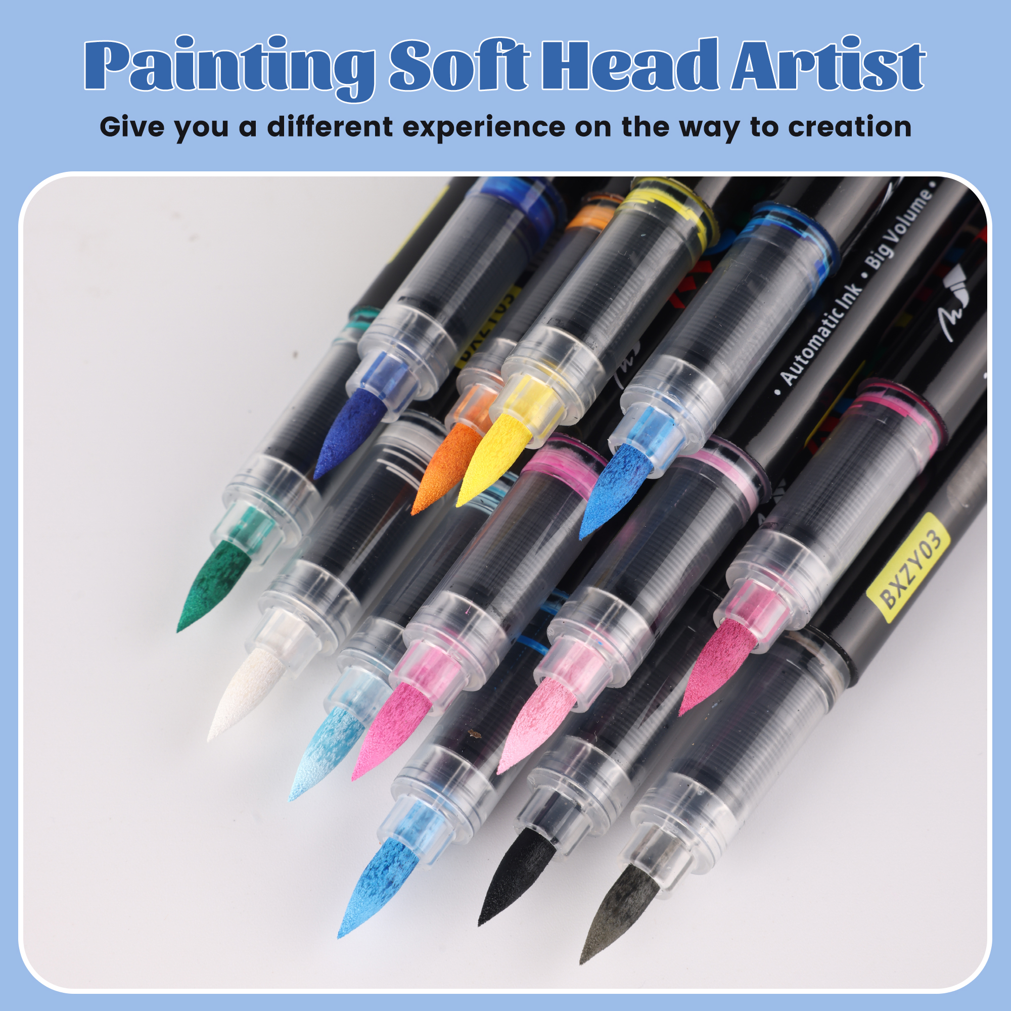 12-80 Colors Acrylic Paint Pens Markers Brush Tip Paint Markers For Rock Painting Wood Canvas Stone,Christmas DIY Crafts