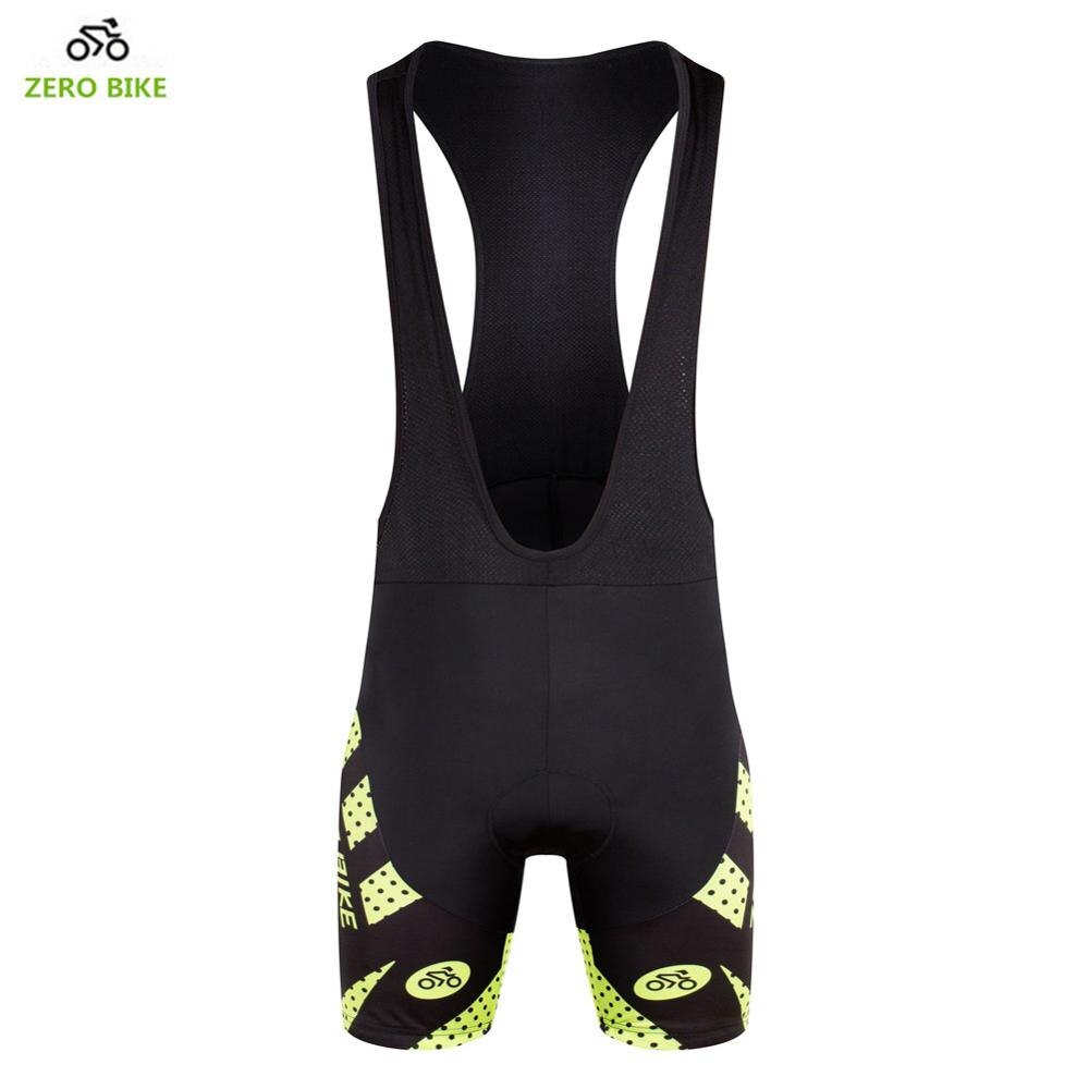 ZERO BIKE Men's Cycling Bib Shorts MTB Bicycle Breathable 3D Padded Vest Pants M-XXL: Bib Shorts / XXL