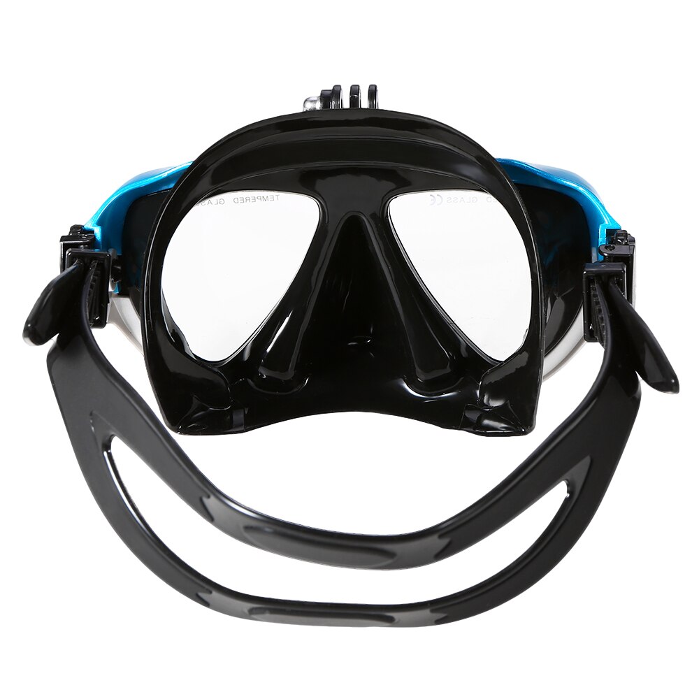 Lixada dykmask scuba snorkel simglasögon torr snorkel tub set män kvinnor anti-dimma dykglasögon för kamera