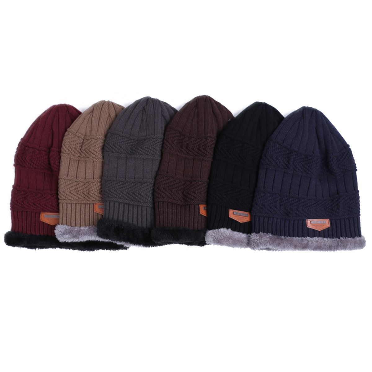 URDIAMOND-ensemble de foulards pour hommes, unisexe, 6 couleurs, tricot, ensemble d'écharpes, chapeau en laine chaude, accessoires d'extérieur, hiver